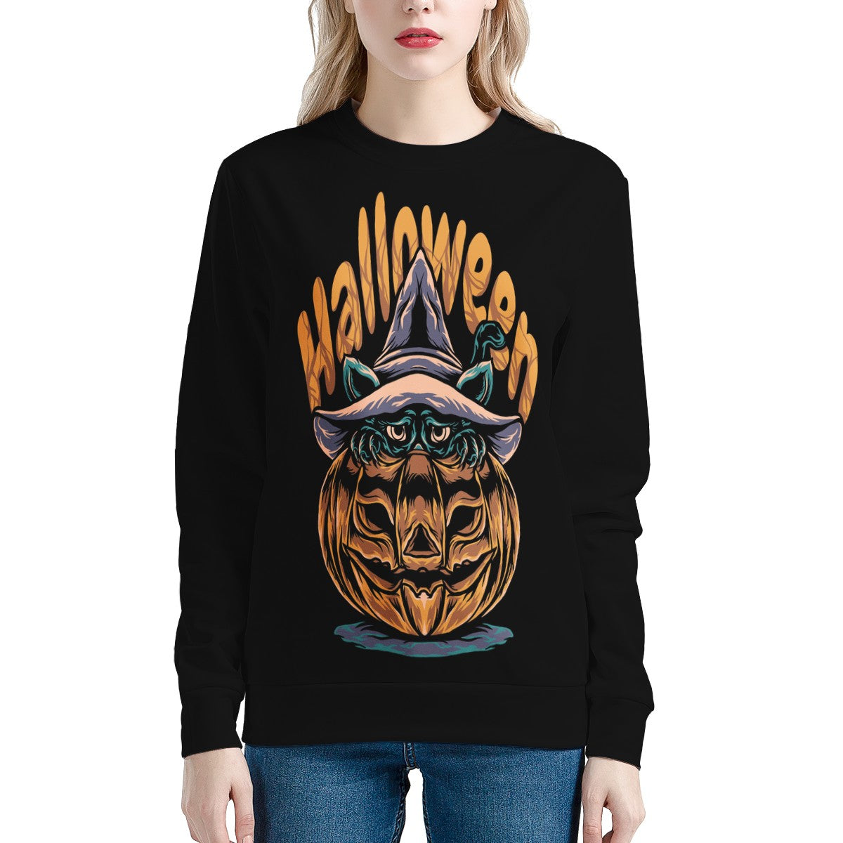 Halloween 2022 Women's All Over Print Sweatshirt - Luxtrini, LLC