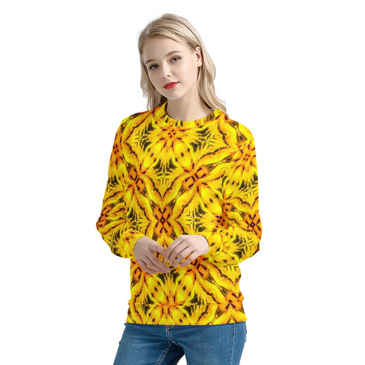 African Ethnic Yellow Toghu: Cameroon Women's Sweatshirt