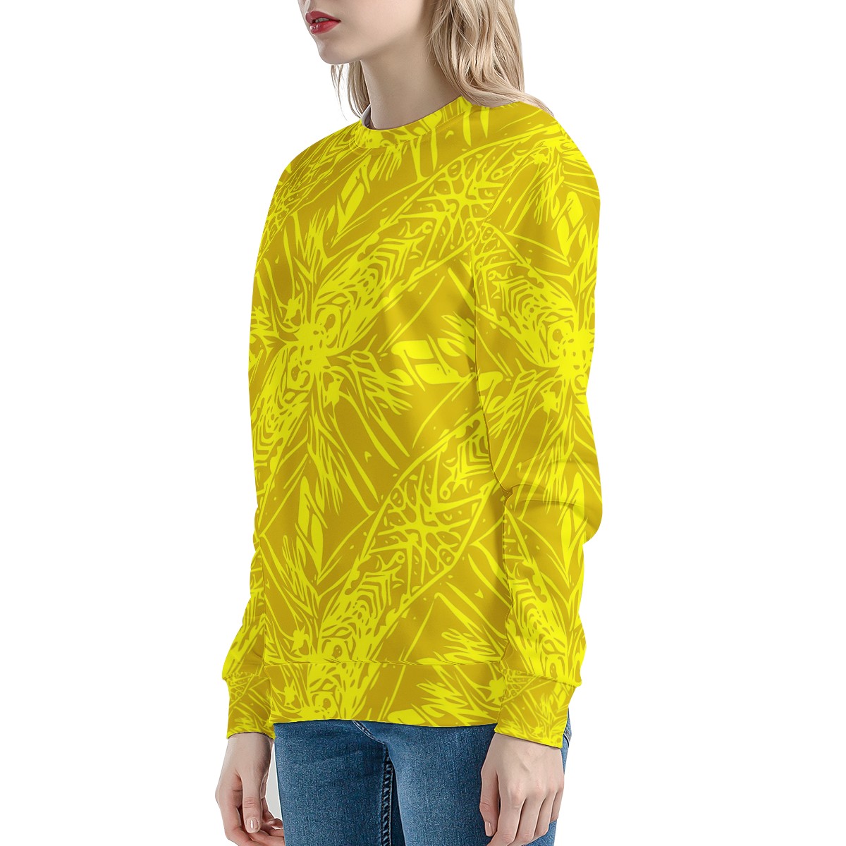 Yellow Fern Women's Sweatshirt