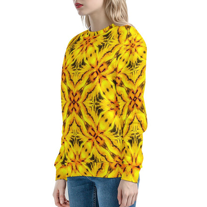 African Ethnic Yellow Toghu: Cameroon Women's Sweatshirt