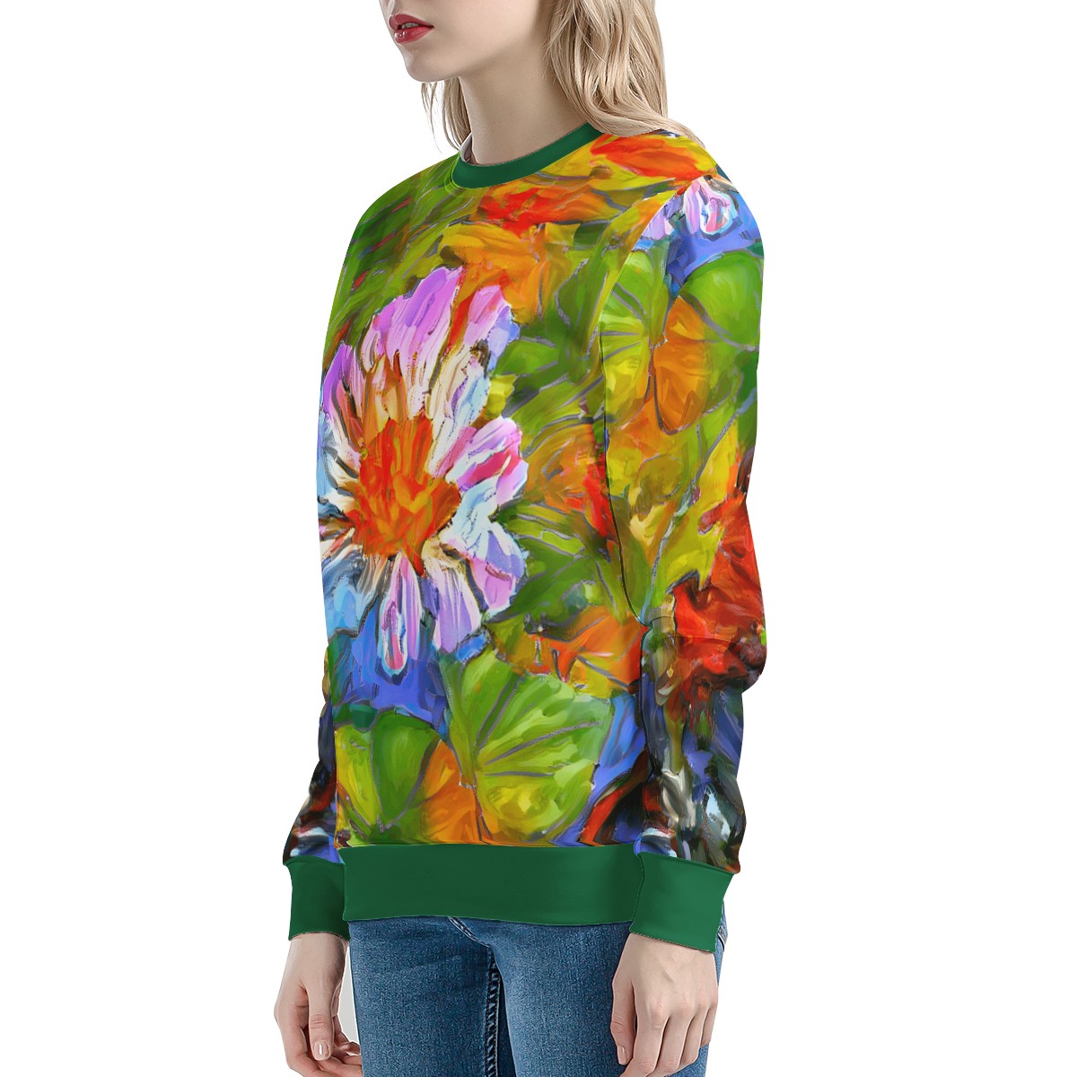 Petunia Flower Women's Sweatshirt