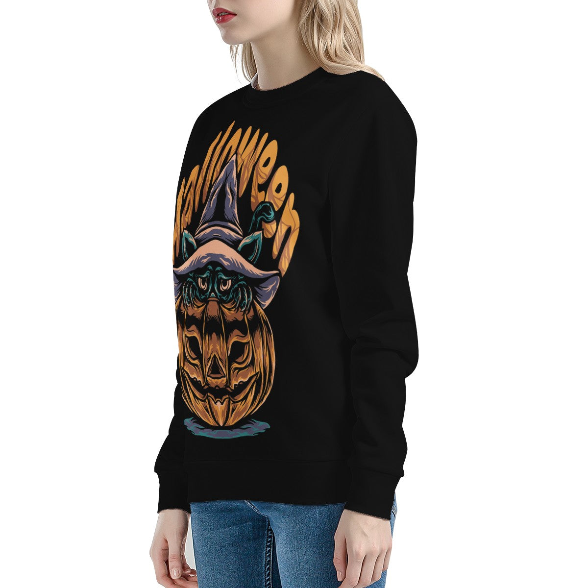 Halloween 2022 Women's All Over Print Sweatshirt - Luxtrini, LLC