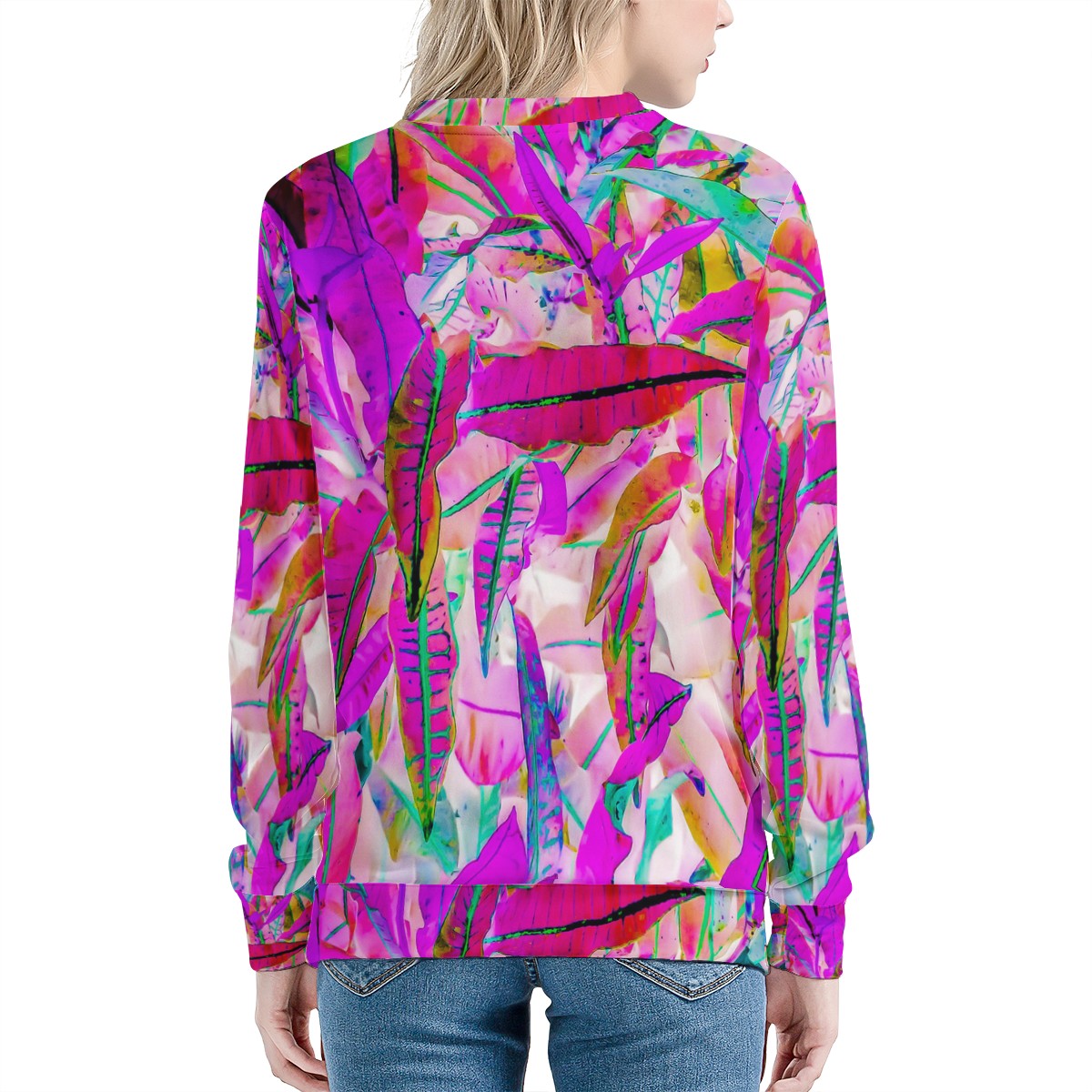 Purple Croton Women's Sweatshirt