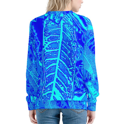 Vibrant Blue Croton Women's Sweatshirt