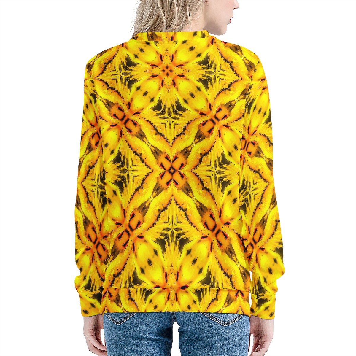 African Ethnic Yellow Toghu: Cameroon Women's Sweatshirt