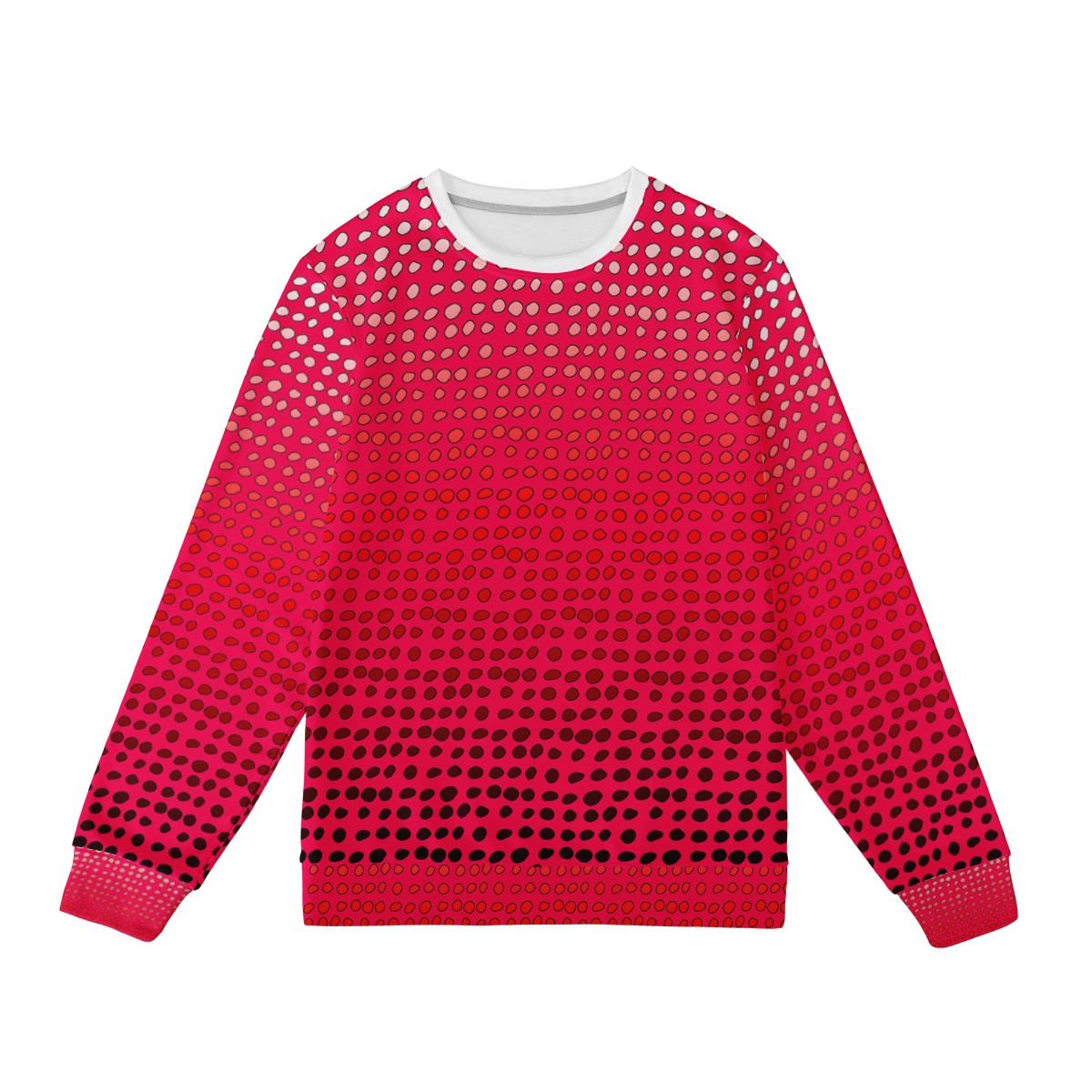 African | Ethnic | Mudcloth | #7 Red Gradient Women's Sweatshirt