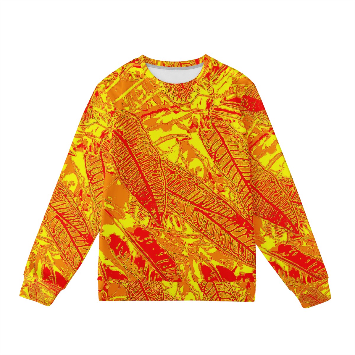 Vibrant Orange Croton Women's Sweatshirt