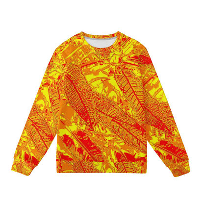 Vibrant Orange Croton Women's Sweatshirt