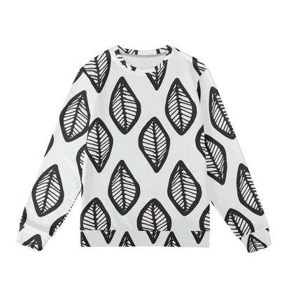 African | Ethnic | Mudcloth | #16 Black and White Women's Sweatshirt