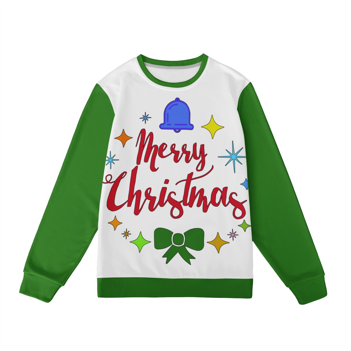 Women's All Over Print Sweater - Merry Christmas - Luxtrini, LLC