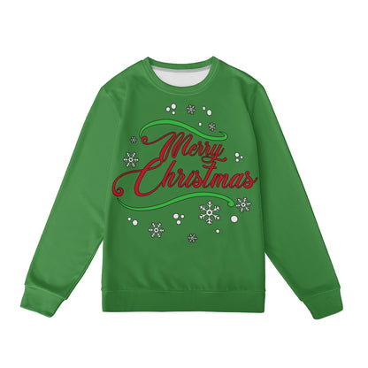 Women's All Over Print Sweater - Merry Christmas - Luxtrini, LLC