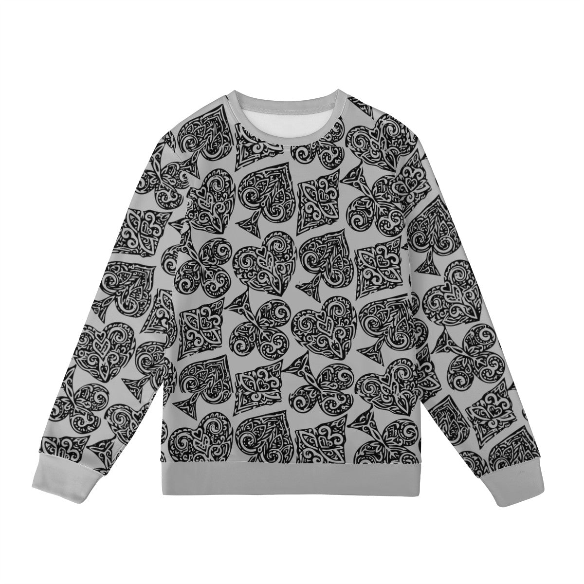 Poker Women's All Over Print Sweater - Luxtrini, LLC