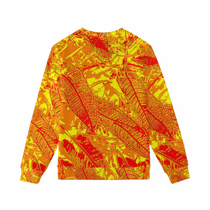 Vibrant Orange Croton Women's Sweatshirt