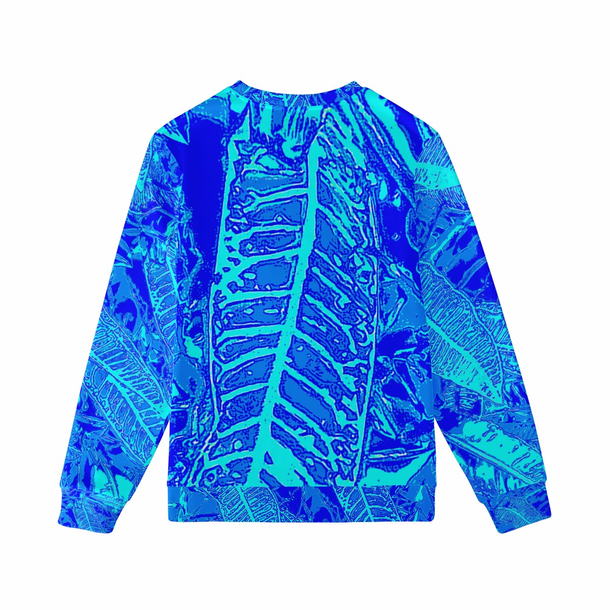 Vibrant Blue Croton Women's Sweatshirt