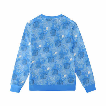 Blue Seashell Ocean Women's Sweatshirt