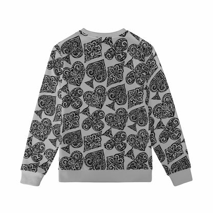 Poker Women's All Over Print Sweater - Luxtrini, LLC