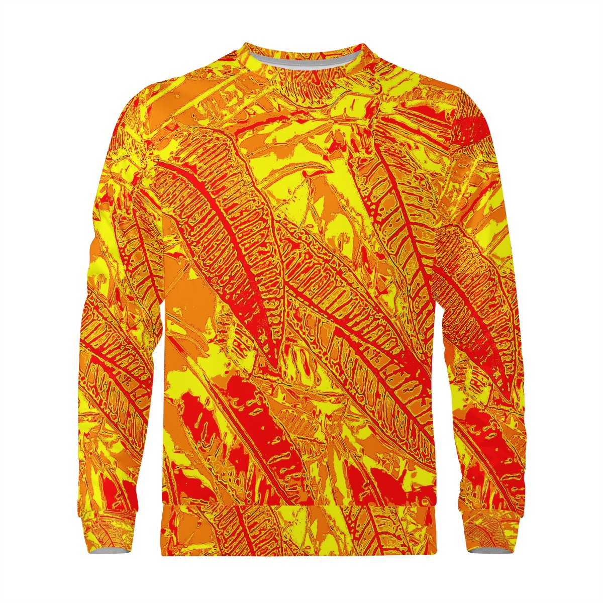 Vibrant Orange Croton Women's Sweatshirt