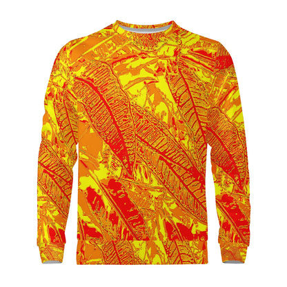 Vibrant Orange Croton Women's Sweatshirt