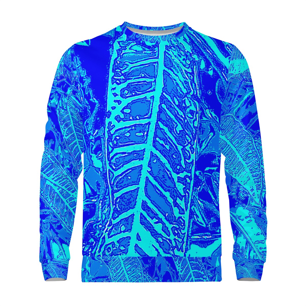 Vibrant Blue Croton Women's Sweatshirt