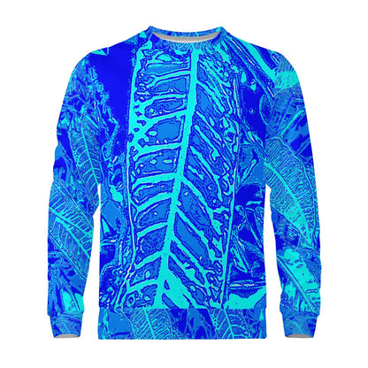 Vibrant Blue Croton Women's Sweatshirt