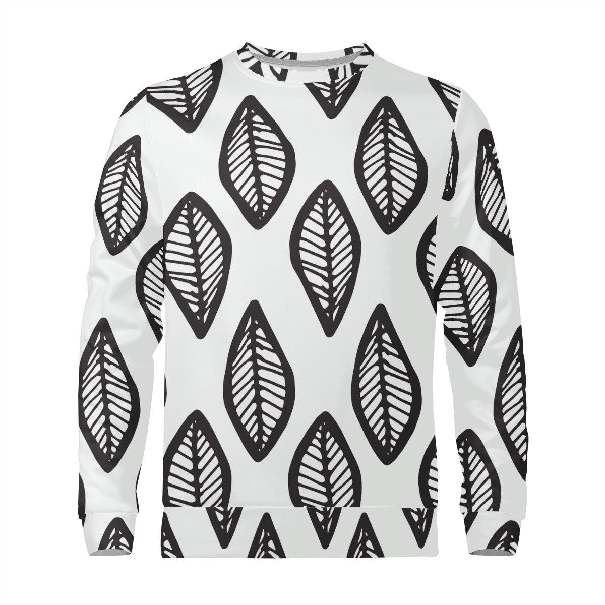 African | Ethnic | Mudcloth | #16 Black and White Women's Sweatshirt