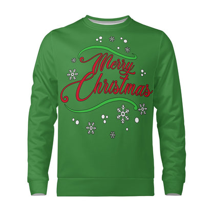 Women's All Over Print Sweater - Merry Christmas - Luxtrini, LLC