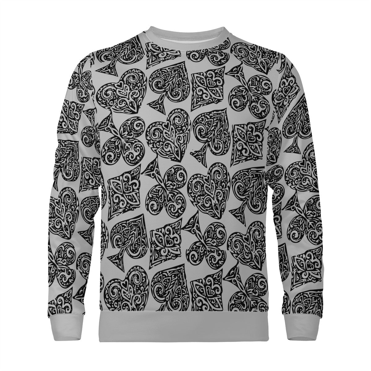 Poker Women's All Over Print Sweater - Luxtrini, LLC