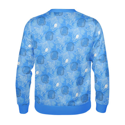 Blue Seashell Ocean Women's Sweatshirt