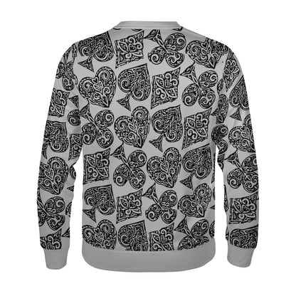 Poker Women's All Over Print Sweater - Luxtrini, LLC