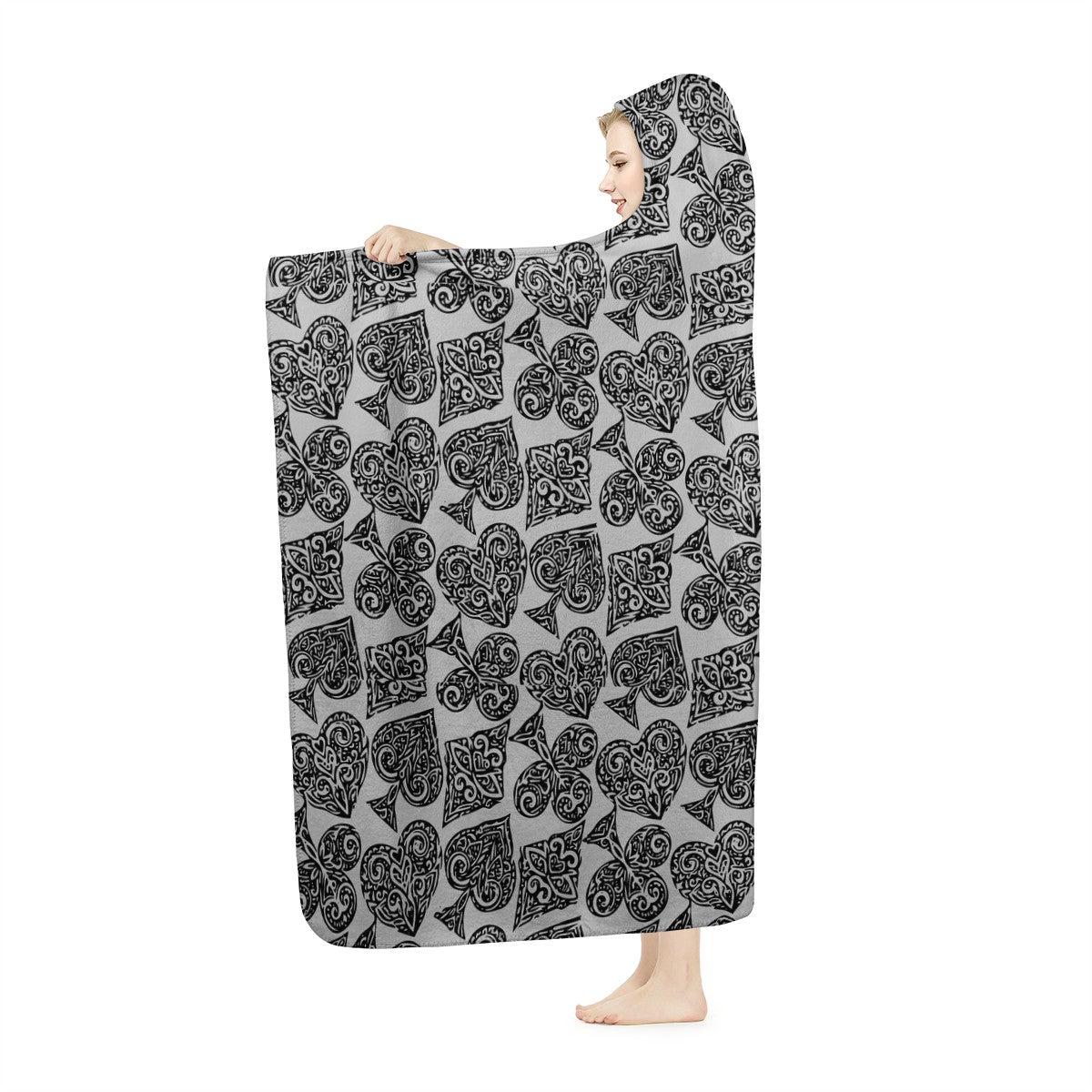 Poker Hooded Blanket - Luxtrini, LLC