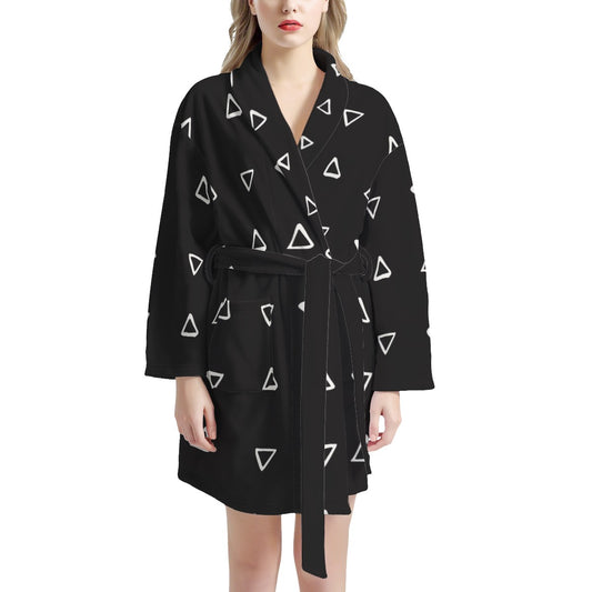 African | Ethnic | Mudcloth | #19 Women's Bathrobe