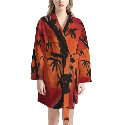 Bamboo at Sunset Women's Bathrobe