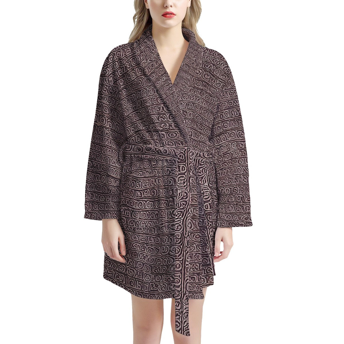 African | Ethnic | Mudcloth | Women's Bathrobe