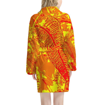 Orange Croton Women's Bathrobe