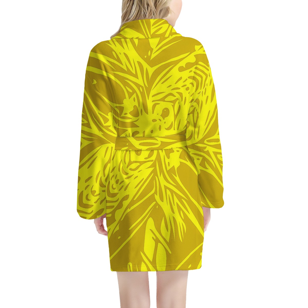 Yellow Fern Women's Bathrobe