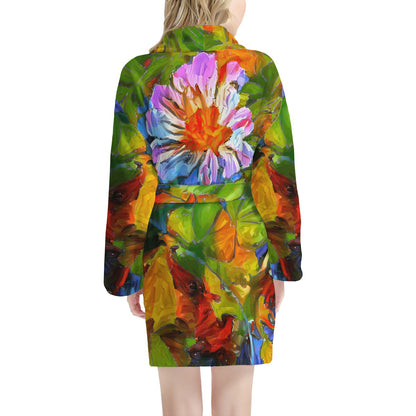 Petunia Flower Women's Bathrobe