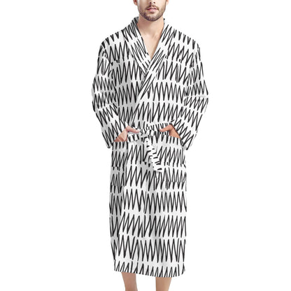 African | Ethnic | Mudcloth | #19 Men's Bathrobe