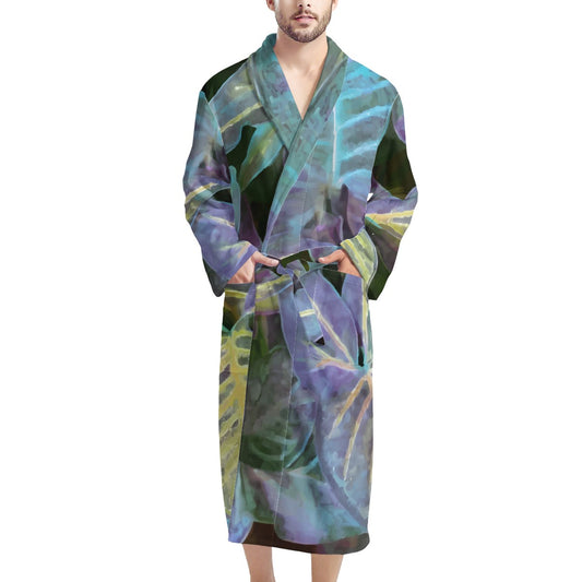 Syngoniums Men's Bathrobe