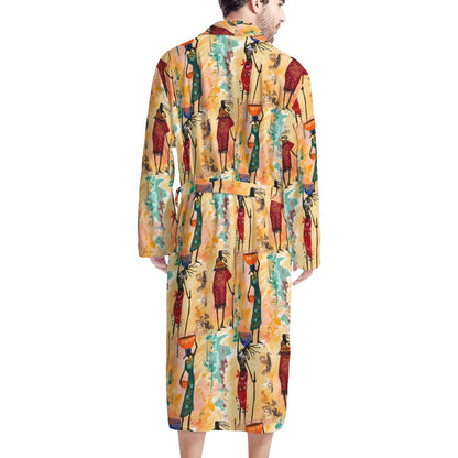 Tribal Men's Bathrobe