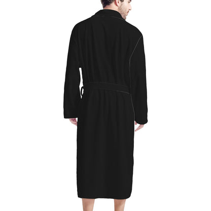 Black Men's Bathrobe