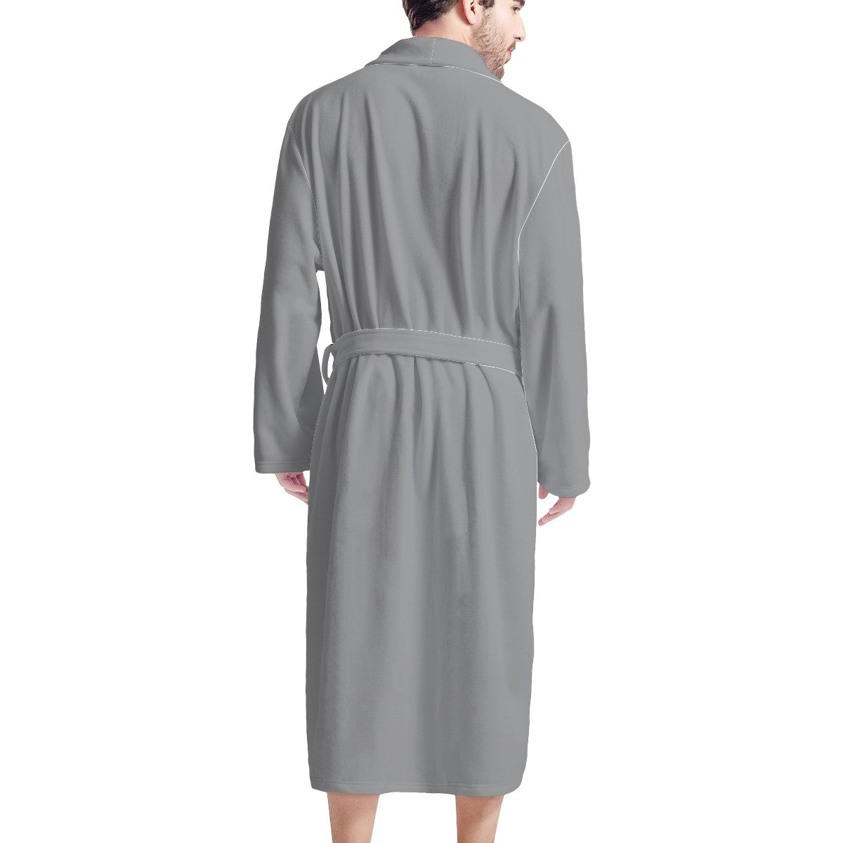 Gray Men's Bathrobe