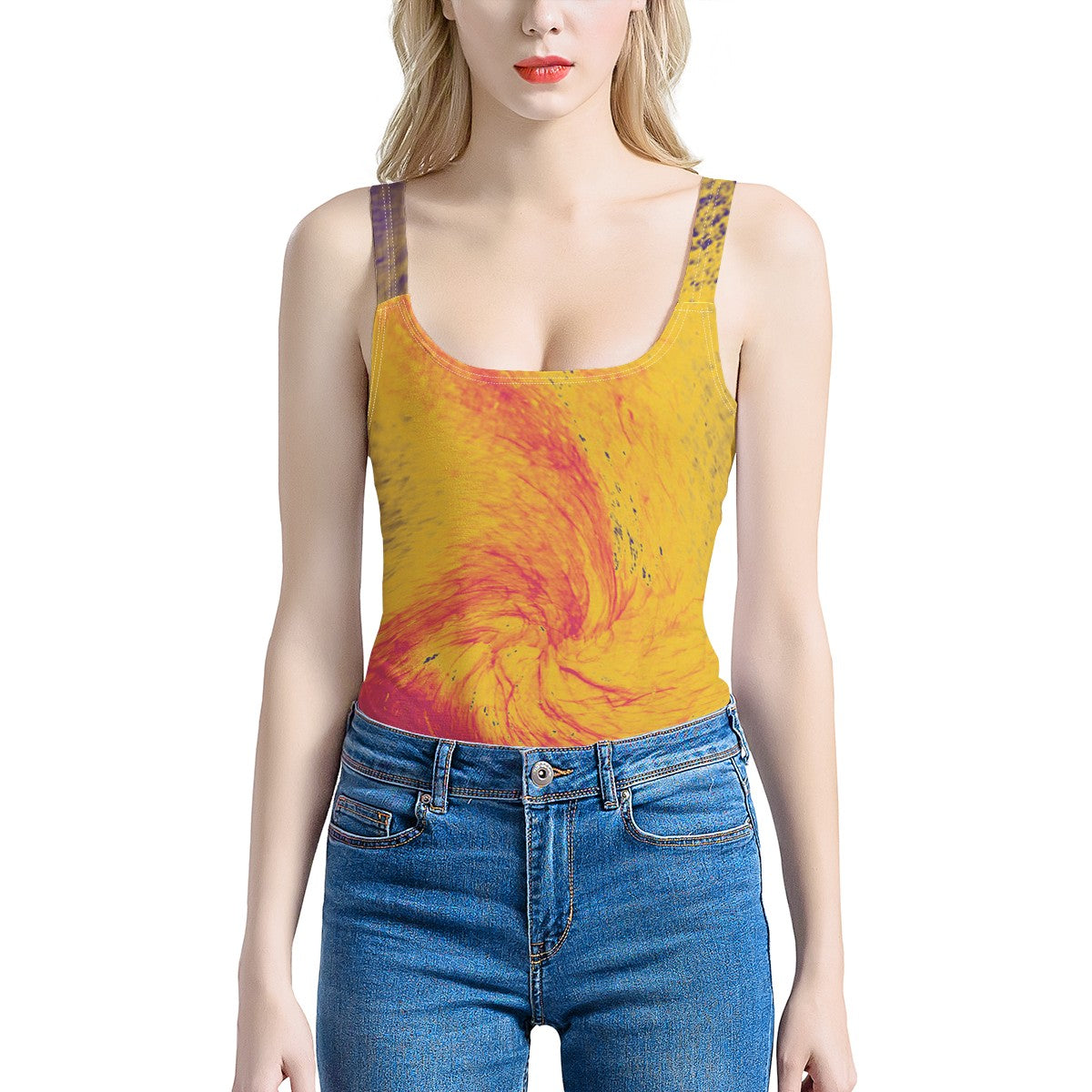 Pele's Fire Women's One-Piece Halterneck Swimsuit