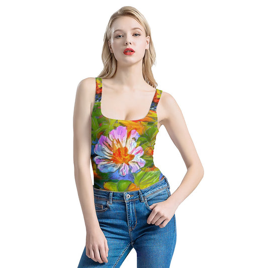 Petunia Flower Women's One-Piece Halterneck Swimsuit Women