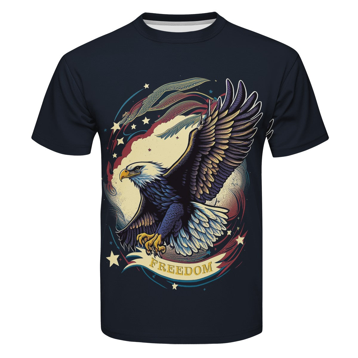 Freedom Flyer: Celebrating the Bald Eagle as a Symbol of Freedom and Strength in the USA New Men's All Over Print T-shirt