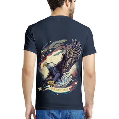 Freedom Flyer: Celebrating the Bald Eagle as a Symbol of Freedom and Strength in the USA New Men's All Over Print T-shirt