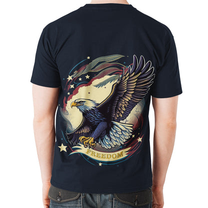 Freedom Flyer: Celebrating the Bald Eagle as a Symbol of Freedom and Strength in the USA New Men's All Over Print T-shirt