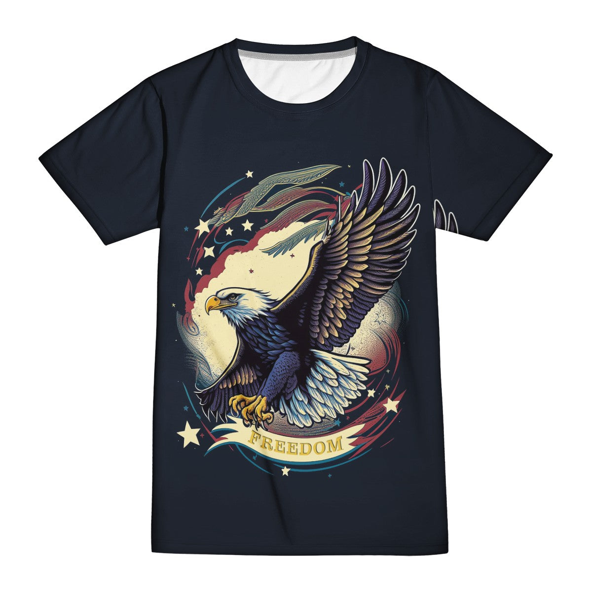 Freedom Flyer: Celebrating the Bald Eagle as a Symbol of Freedom and Strength in the USA New Men's All Over Print T-shirt