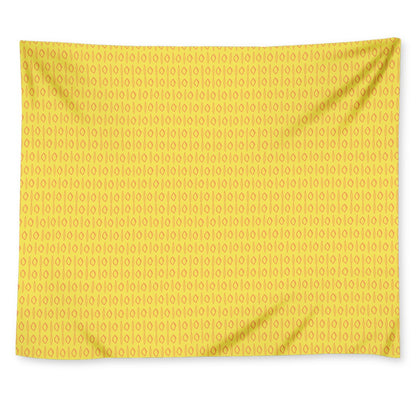 African Mud Print #14 Yellow Wall Tapestry