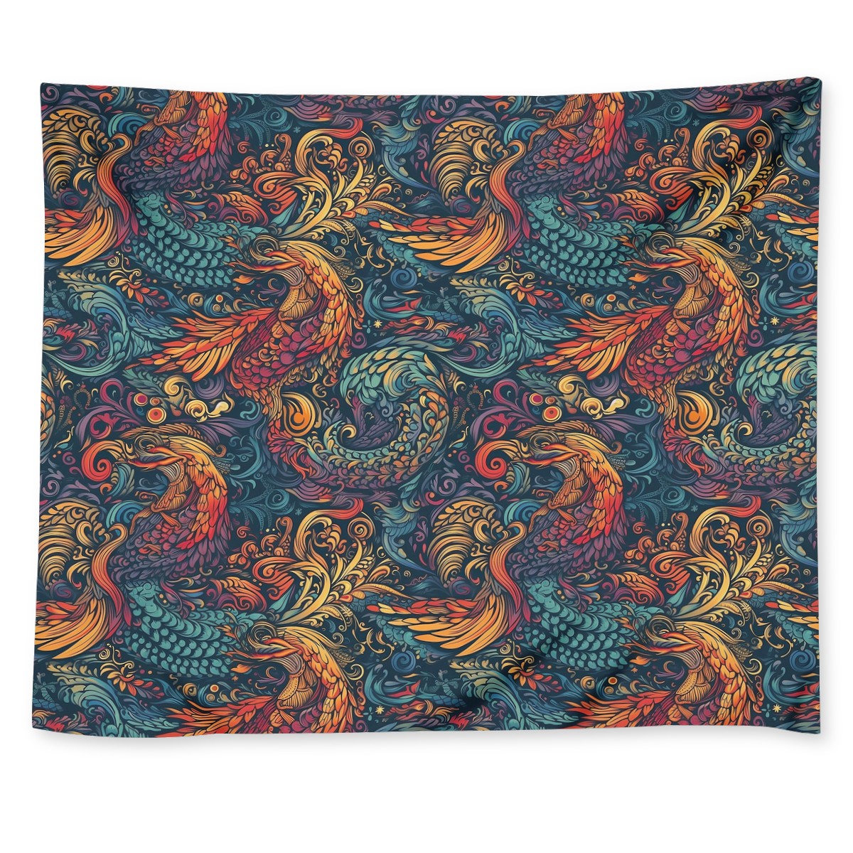 Dragon and Phoenix Wall Tapestry