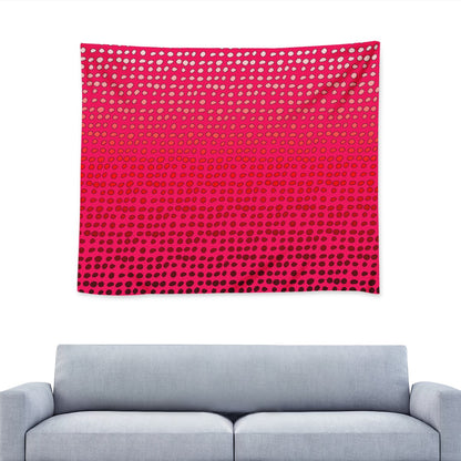 African Mud Print #7 Red Graident Wall Tapestry Universal